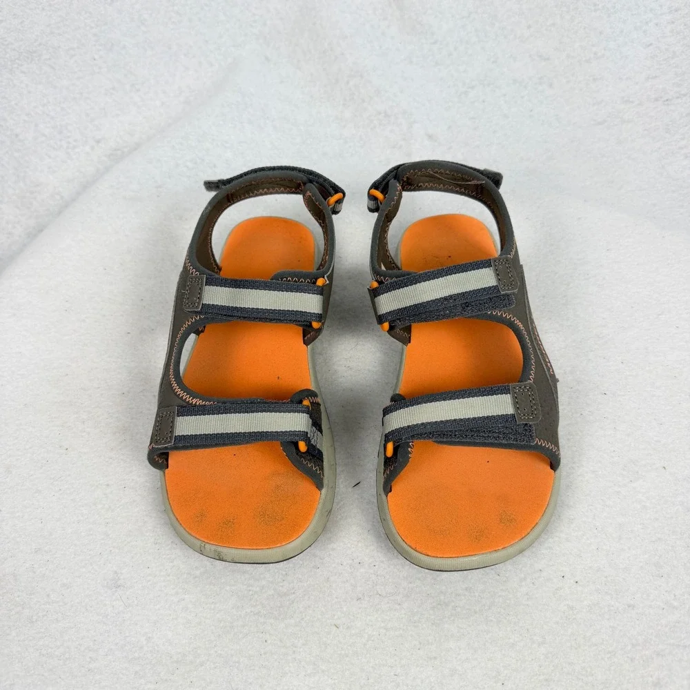 Merrell Hydro Hiker Sandal Big Boy Kids 5M Triple Strap Outdoor Brown Orange